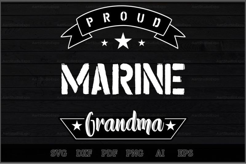proud-marine-grandma-svg-design