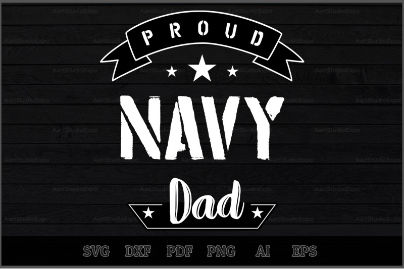 Proud Navy Dad SVG Design By Creative Art | TheHungryJPEG.com