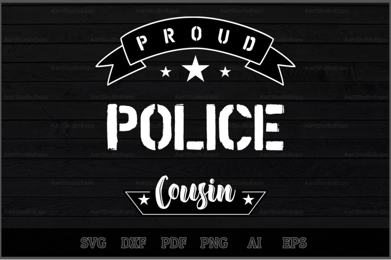 proud-police-cousin-svg-design