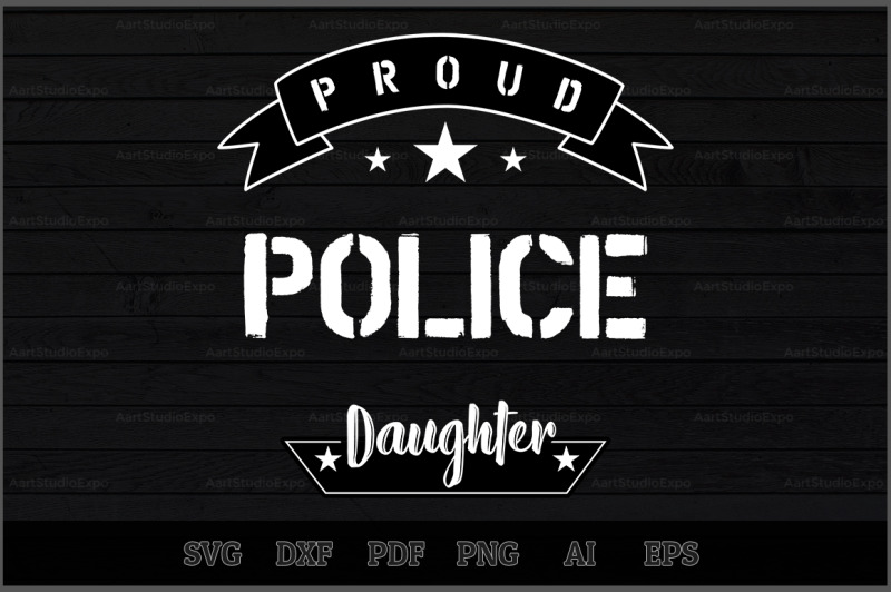 proud-police-daughter-svg-design