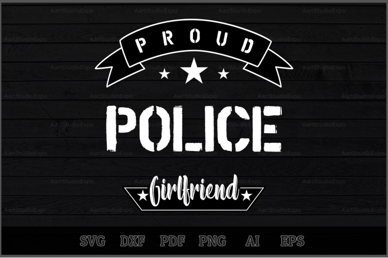 proud-police-girlfriend-svg-design