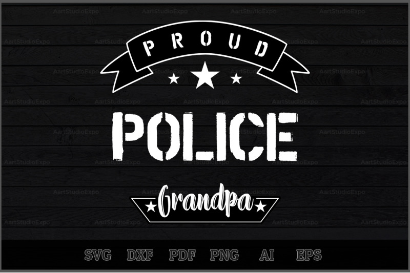 Download Proud Police Grandpa SVG Design By Creative Art ...