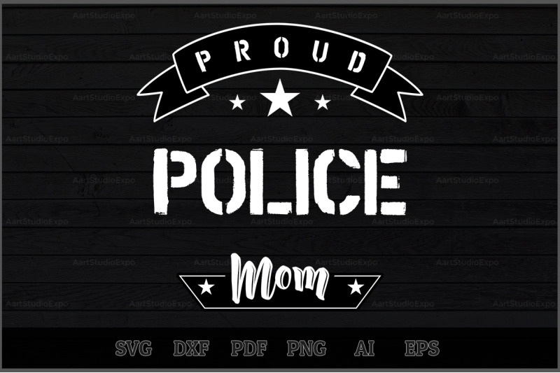 proud-police-mom-svg-design