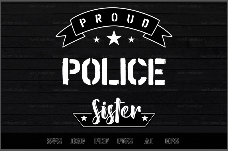 proud-police-sister-svg-design