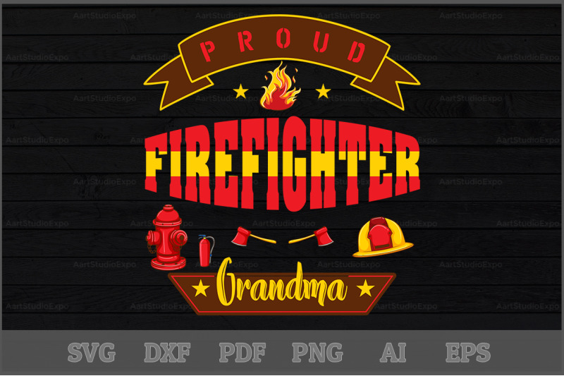 proud-firefighter-grandma-svg-design