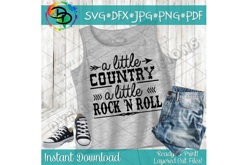 a-little-country-a-little-rock-n-roll-svg-vector-digital-file-song-l