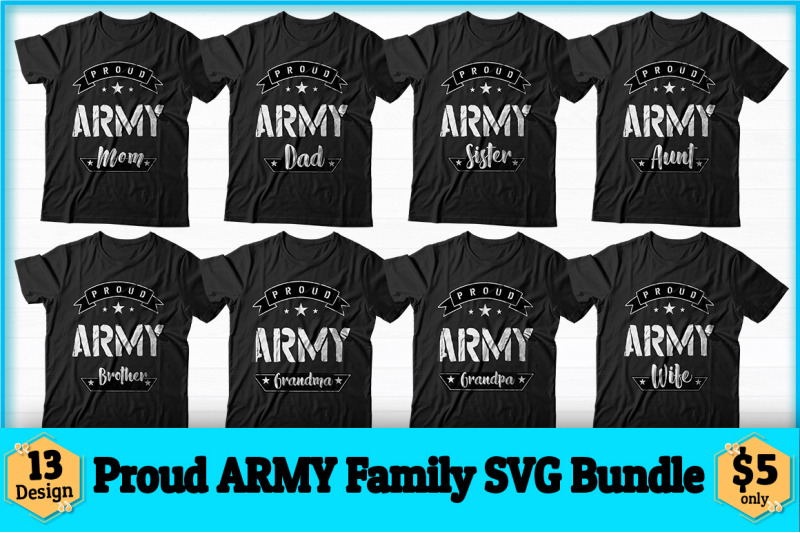 Proud Army Family Svg Design Bundle By Creative Art | TheHungryJPEG.com