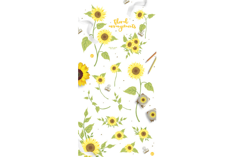 sunflower-baby-shower-cute-clipart-invitation-templates