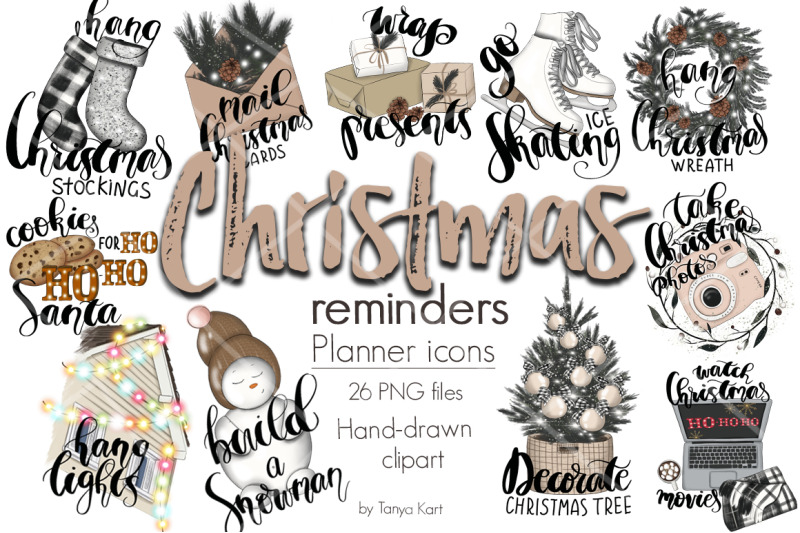 christmas-reminders-planner-icons