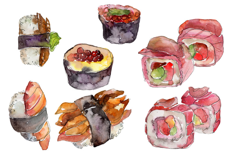 japanese-sushi-watercolor-png