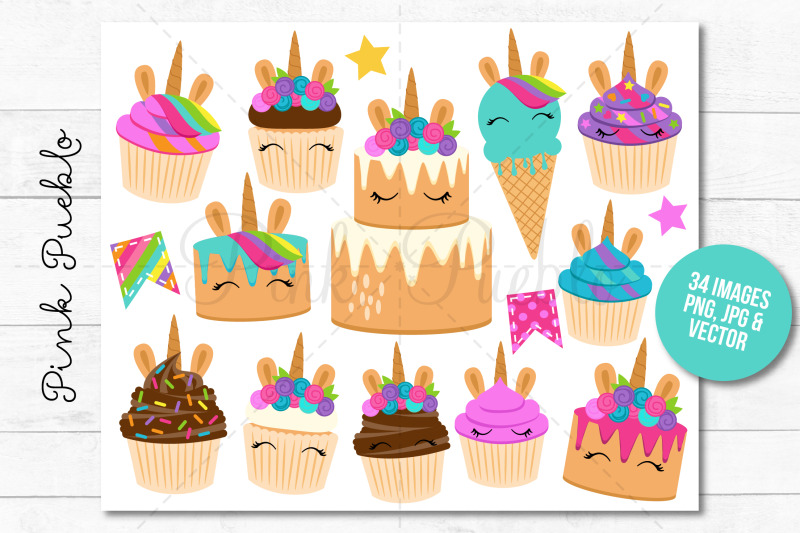 unicorn-birthday-and-cupcake-clipart