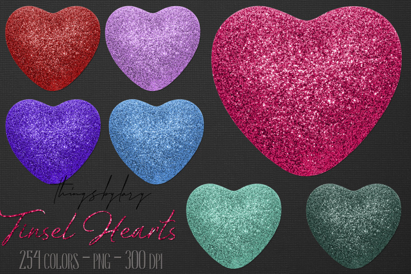 254-tinsel-glitter-heart-valentine-wedding-digital-images