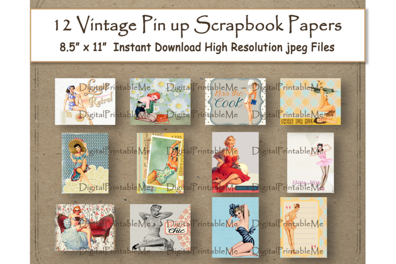 pin-up-girl-digital-paper-11-quot-x-8-5-quot-retro-vintage-lady-woman-scrapboo