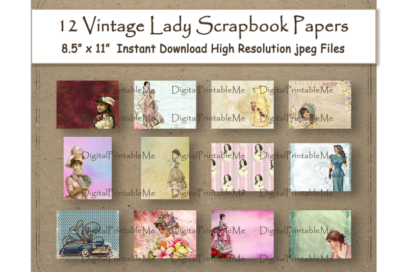 vintage-lady-collage-digital-paper-8-5-quot-x-11-quot-woman-scrapbook-paper-pa