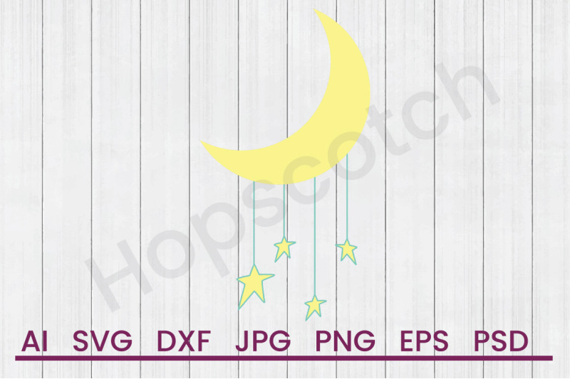moon-amp-stars-svg-file-dxf-file