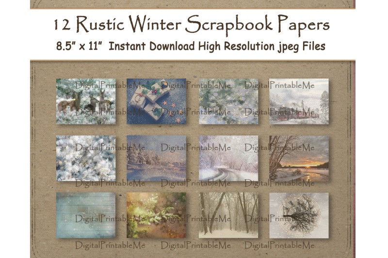 rustic-winter-woodland-digital-paper-11-quot-x-8-5-quot-texture-scrapbook-pape