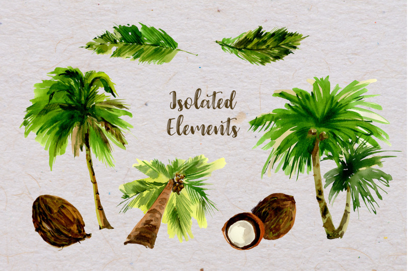 palm-tree-png-watercolor-set