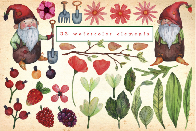 garden-gnome-watercolor-set