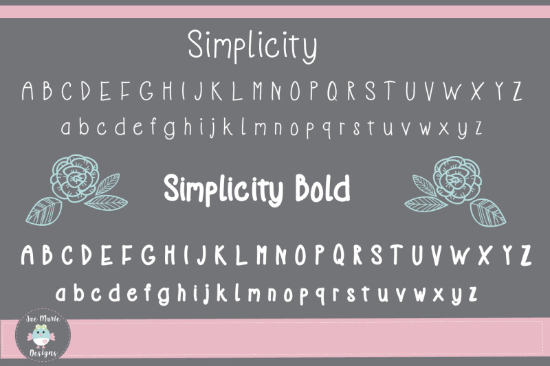 simplicity-and-informal-display-font