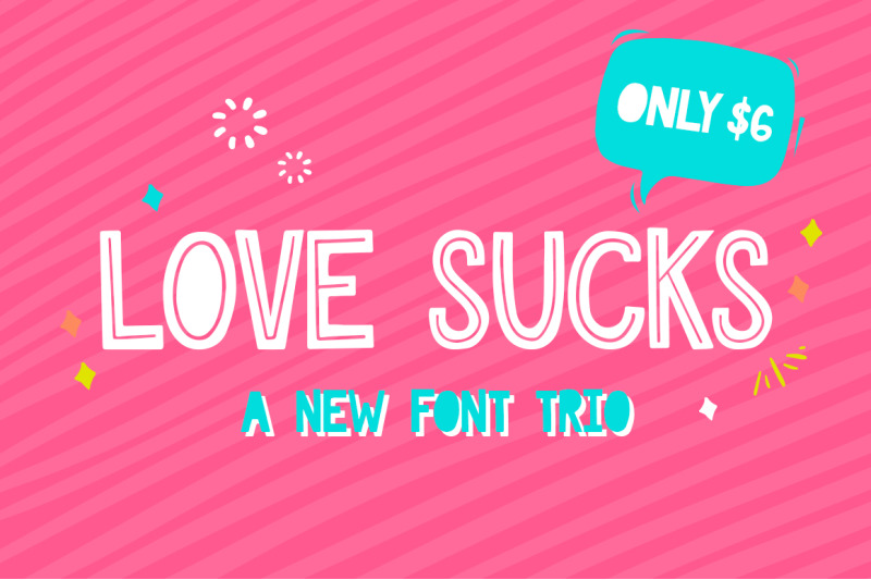 love-sucks-font-trio