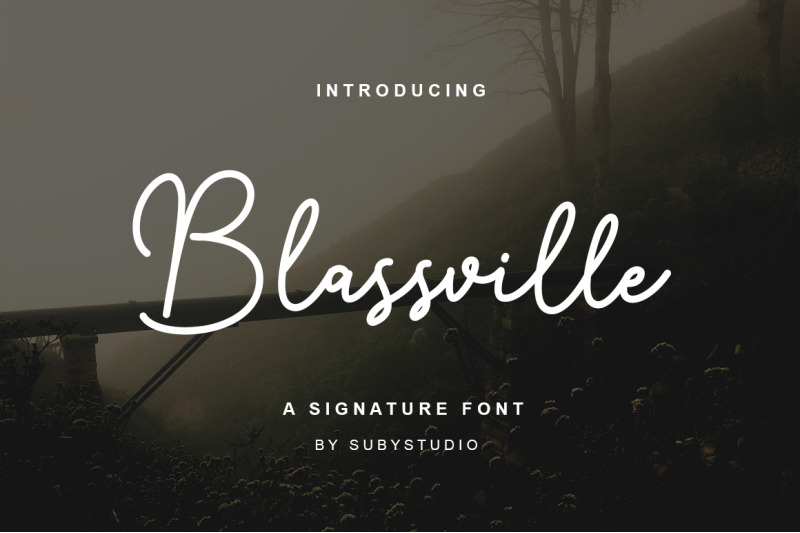 blassville-handwritten-font