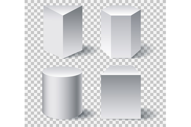 geometric-white-3d-shapes