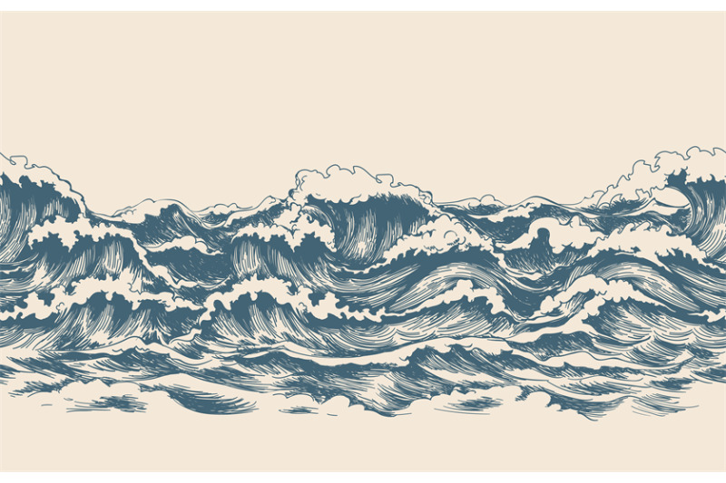 sea-waves-sketch-pattern