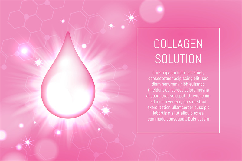 cosmetic-collagen-drop-and-bokeh-lights