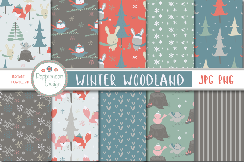 winter-woodland-paper