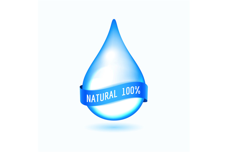 water-drop-with-blue-ribbon