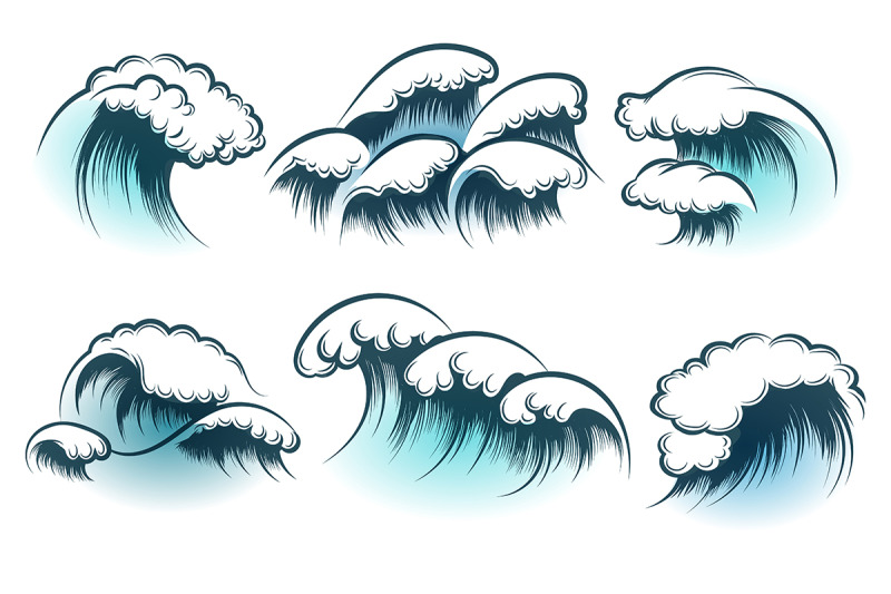 hand-drawn-ocean-wave-set