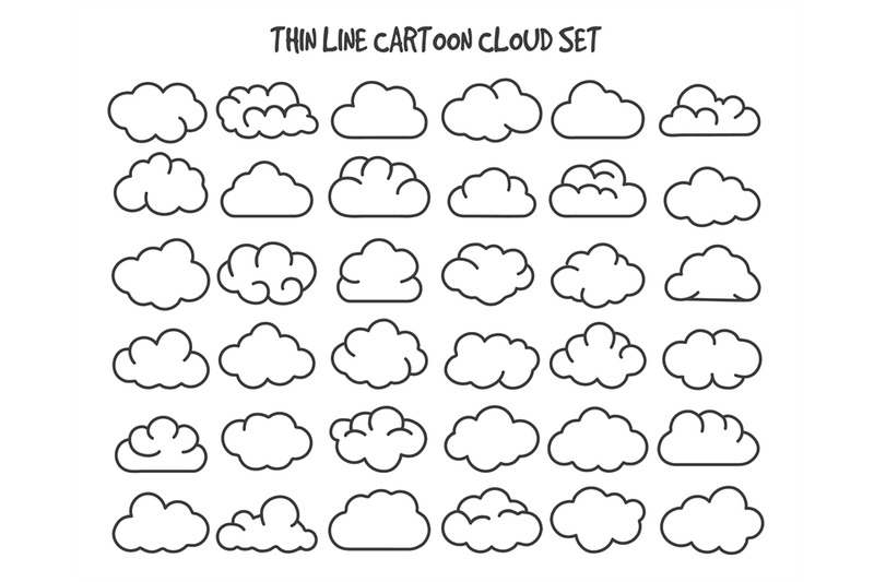 thin-line-clouds-set