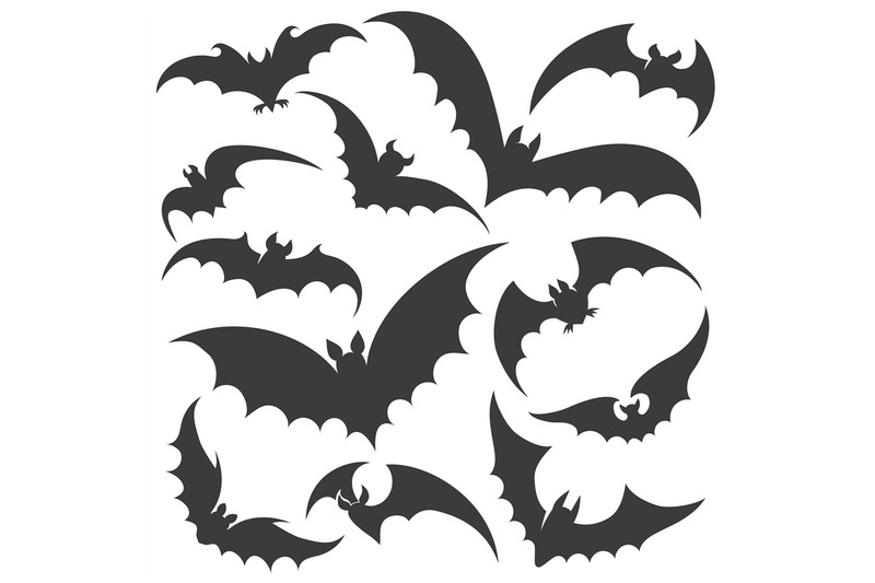 bat-silhouette-set