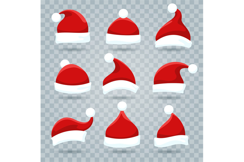 santa-christmas-hat-set