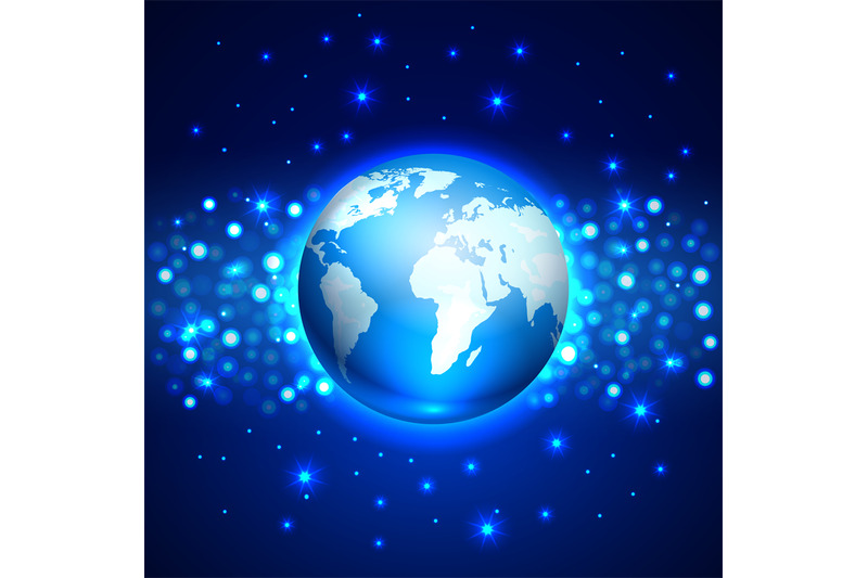 planet-earth-on-blue-space-background