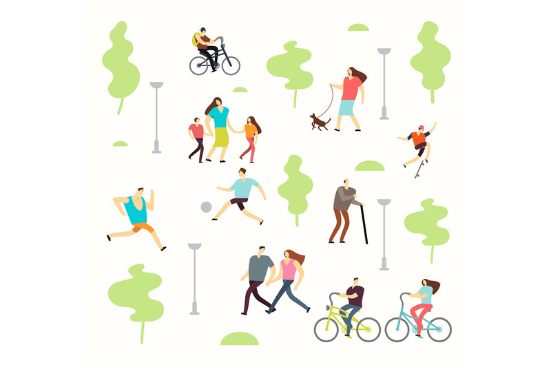 happy-active-people-in-various-lifestyles-in-spring-park-with-trees-m
