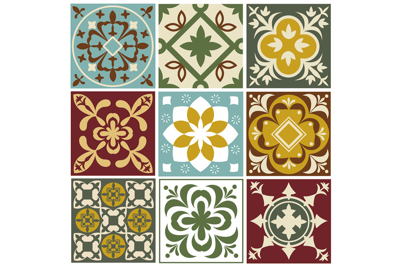 portuguese-tiling-vector-patterns-old-mediterranean-tile-prints