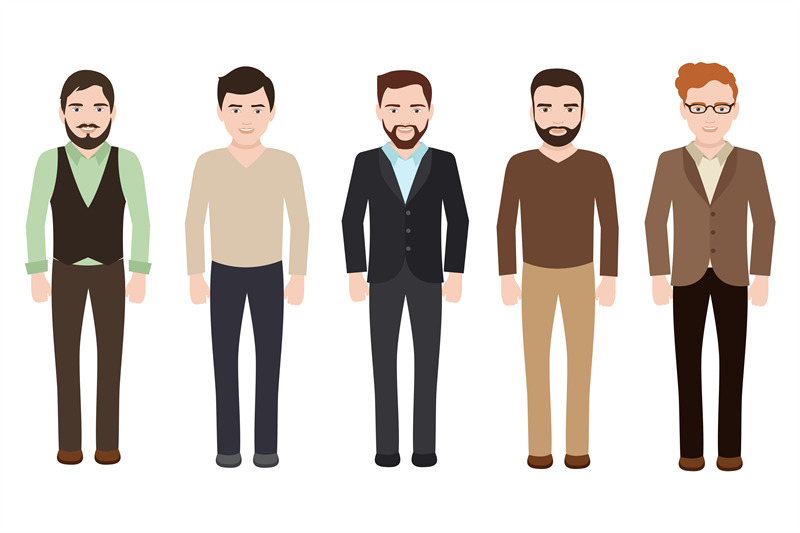 adult-man-dressed-in-business-and-casual-clothes-vector-male-characte