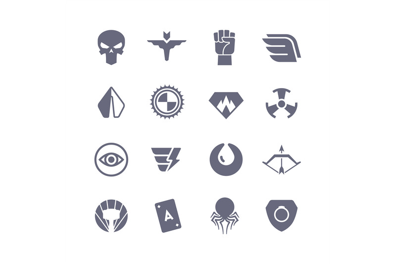 superheroes-vector-icons-super-power-superhero-heroic-symbols