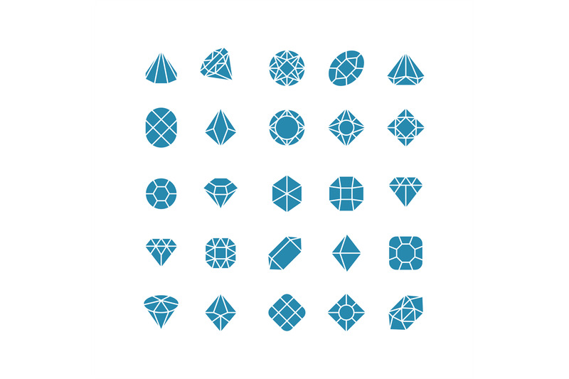 diamond-abstract-icons-expensive-jewelry-vector-symbols