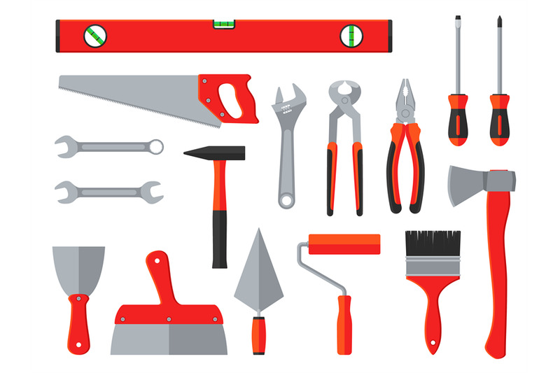 repair-and-construction-vector-tools-household-toolbox