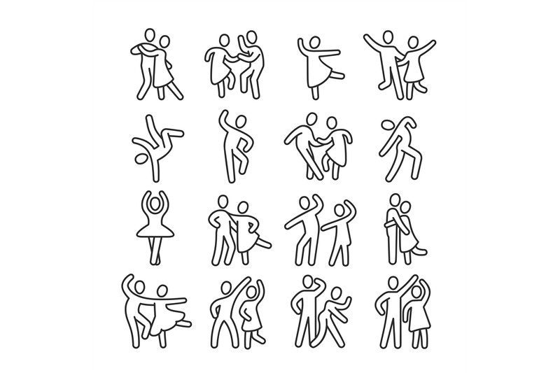 happy-dancing-woman-and-man-couple-icons-disco-dance-lifestyle-vector