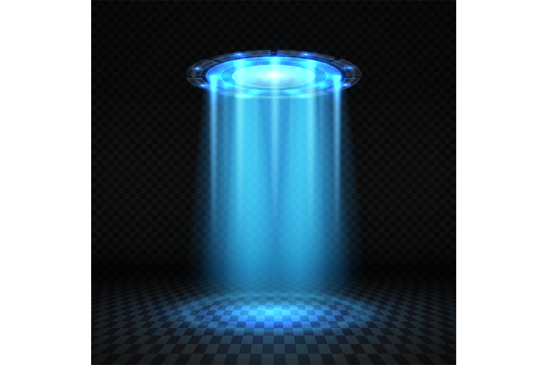 ufo-blue-light-beam-futuristic-alien-spaceship-isolated-vector-illust