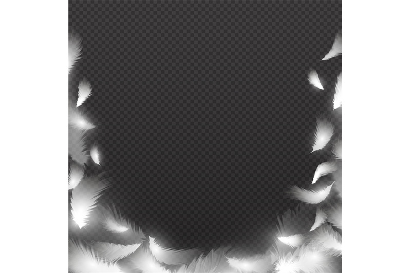 abstract-background-with-white-fluffy-feathers-vector-feather-frame