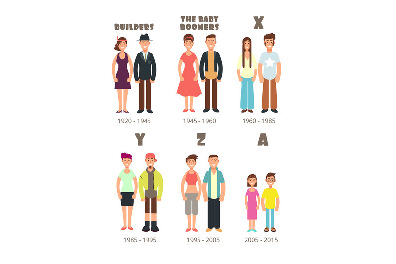 baby-boomer-x-generation-vector-people-icons