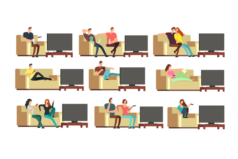 happy-family-at-home-watching-tv-young-couple-resting-on-comfortable