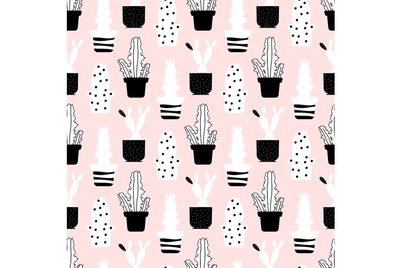 abstract-plants-seamless-pattern-style-cactuses-texture