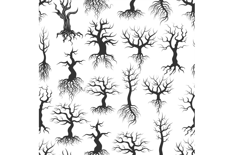 old-tree-silhouettes-samless-pattern-tree-with-roots-texture