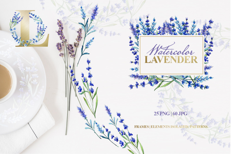 watercolor-lavender-png-jpg-set