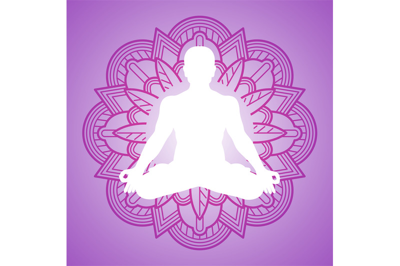 meditation-person-on-flower-mandala-frame-yoga-logo-design